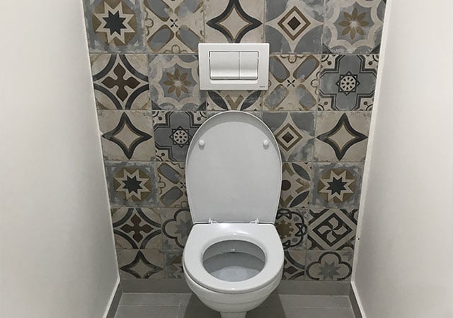 Rénovation de toilette wc - rénovation et second œuvre - SBCR maçonnerie