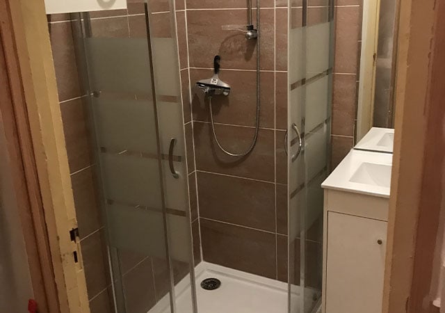 Rénovation de douche - rénovation et second œuvre - SBCR maçonnerie